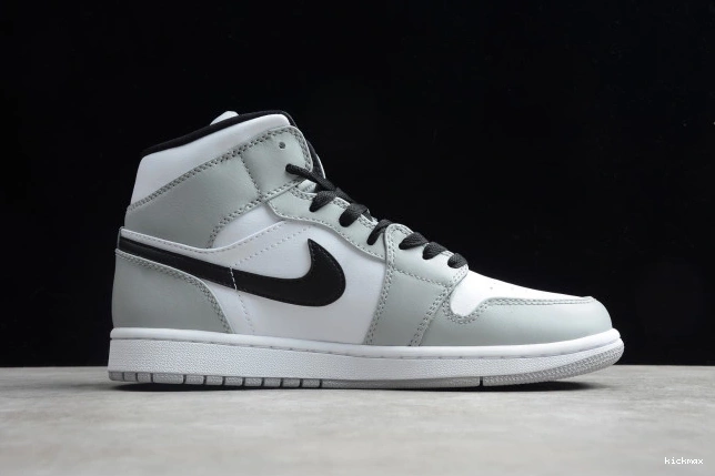 Rep MAX Smoke Mid 554724-092 AIR Grey Jordan 1 Light 0713
